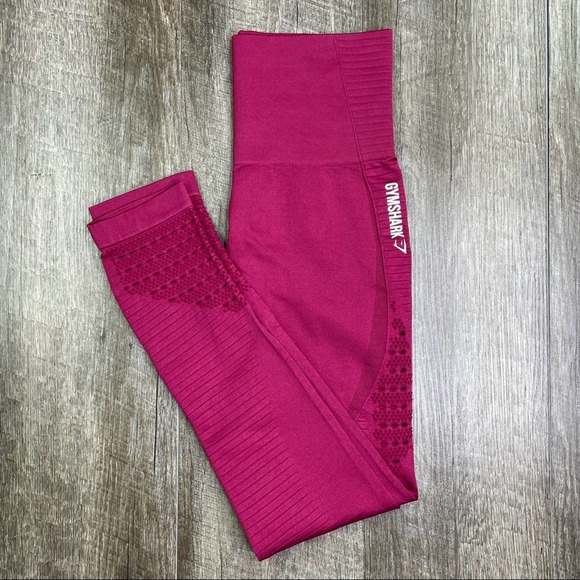 Gymshark Pants - Gymshark Magenta Energy Seamless Leggings Small
